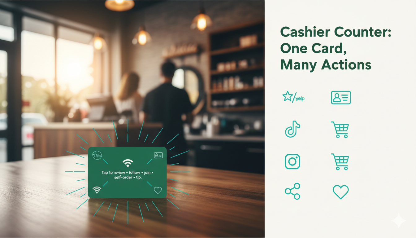 Cashier Counter: One Card, Many Actions
