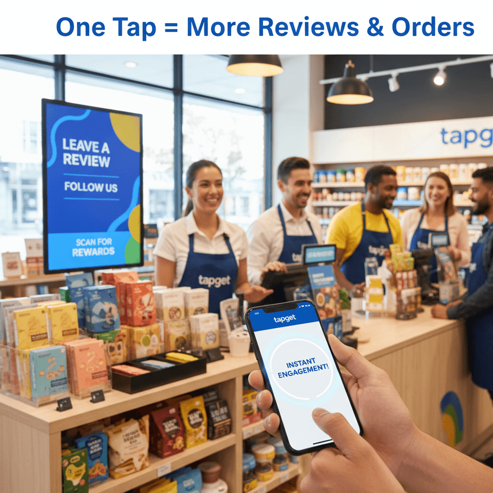 Tapget: One-Tap NFC Review Automation & UGC for Retail