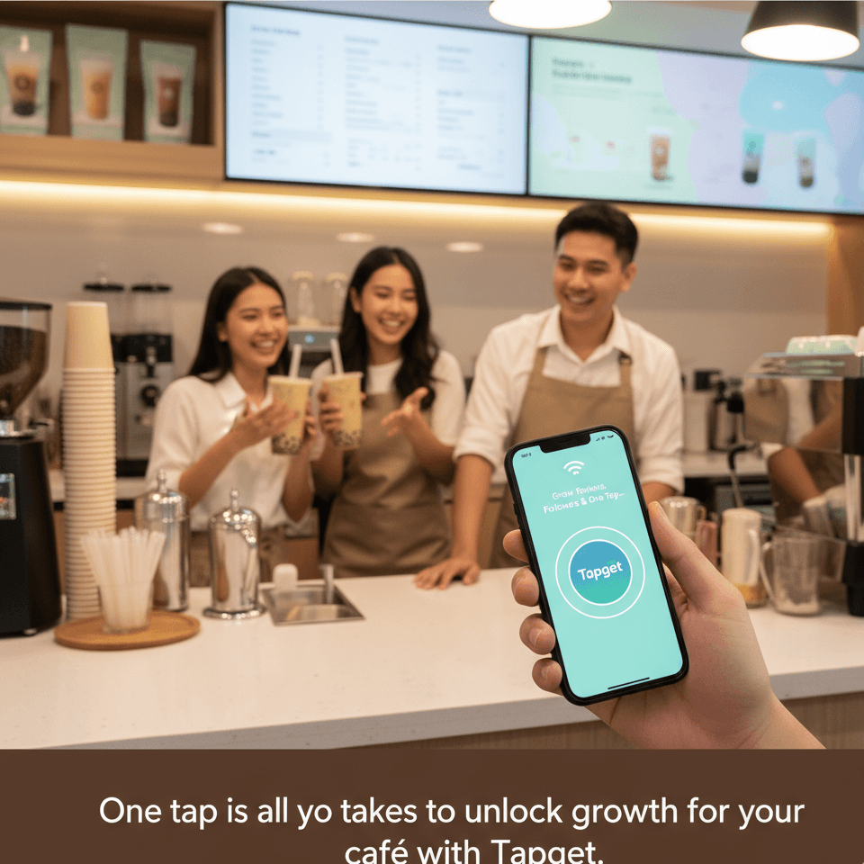 Drive More Reviews & Orders in 3 Steps: Tapget NFC for Coffee Shops