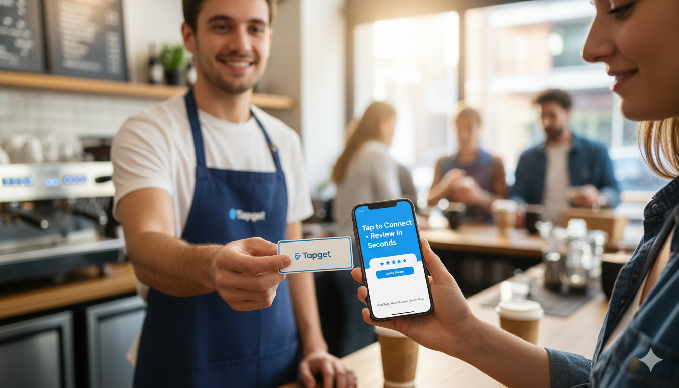 One-Tap WiFi NFC Card: Instantly Drive Tips, Reviews & Repeat Orders