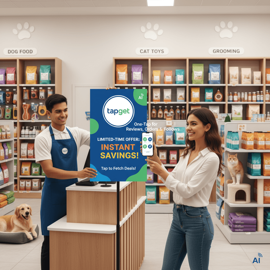 Drive Pet Store Orders & Reviews With NFC Poster Interactions