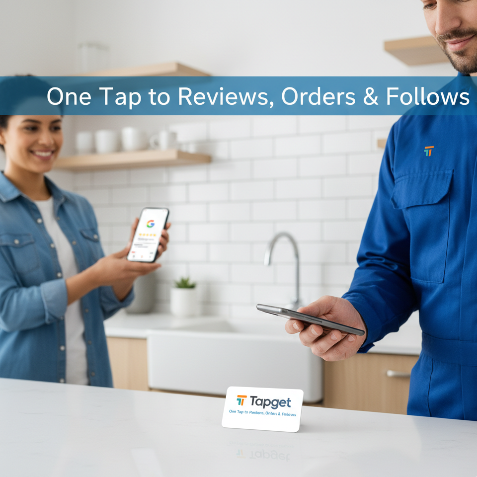 Google Reviews Boost for Plumbers: Tapget’s One-Tap NFC & AI Solution