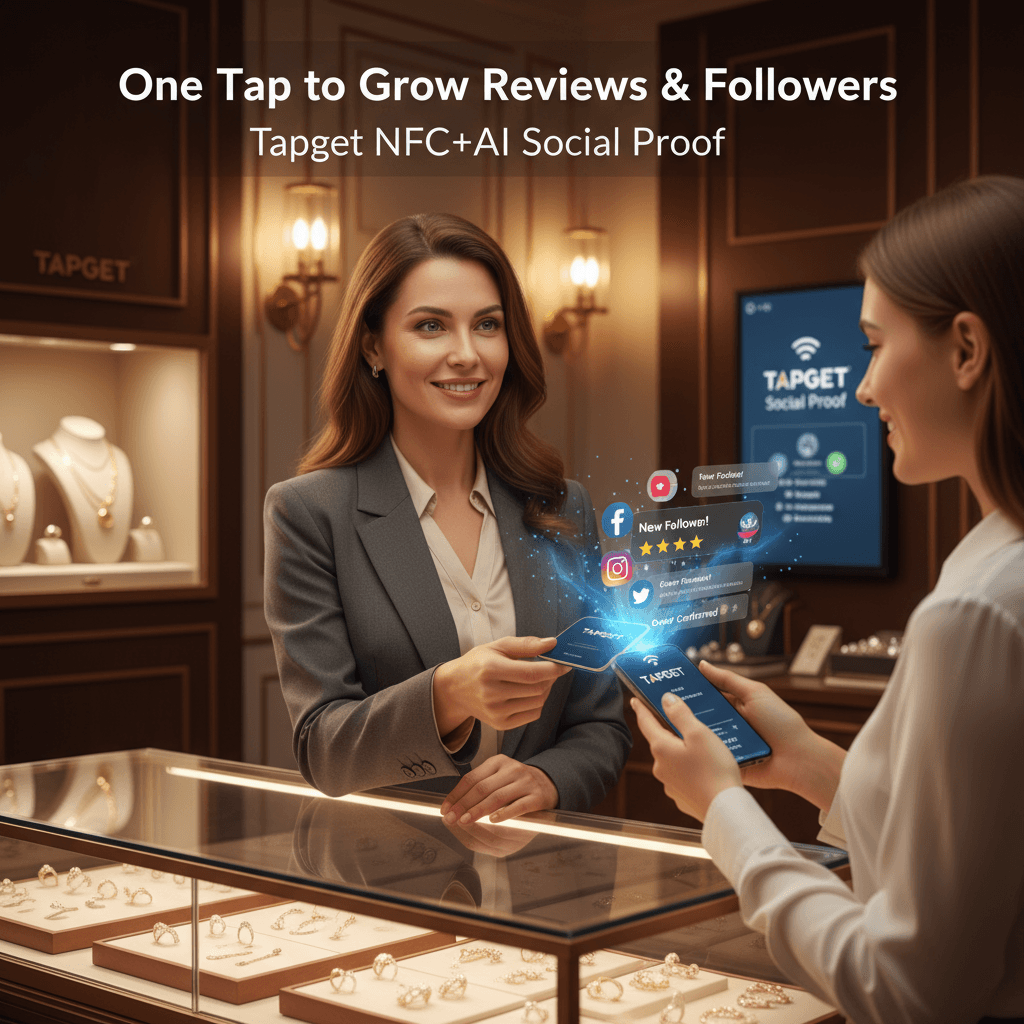 Social Proof Strategy for Jewelry Stores: Tapget’s NFC+AI Tool
