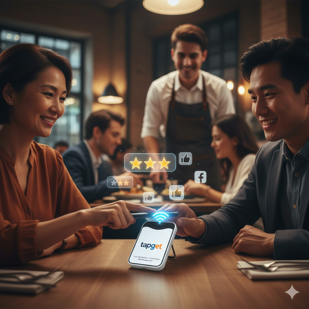 How Tapget Supercharges Restaurant Reviews, Follows, and Orders With NFC + AI