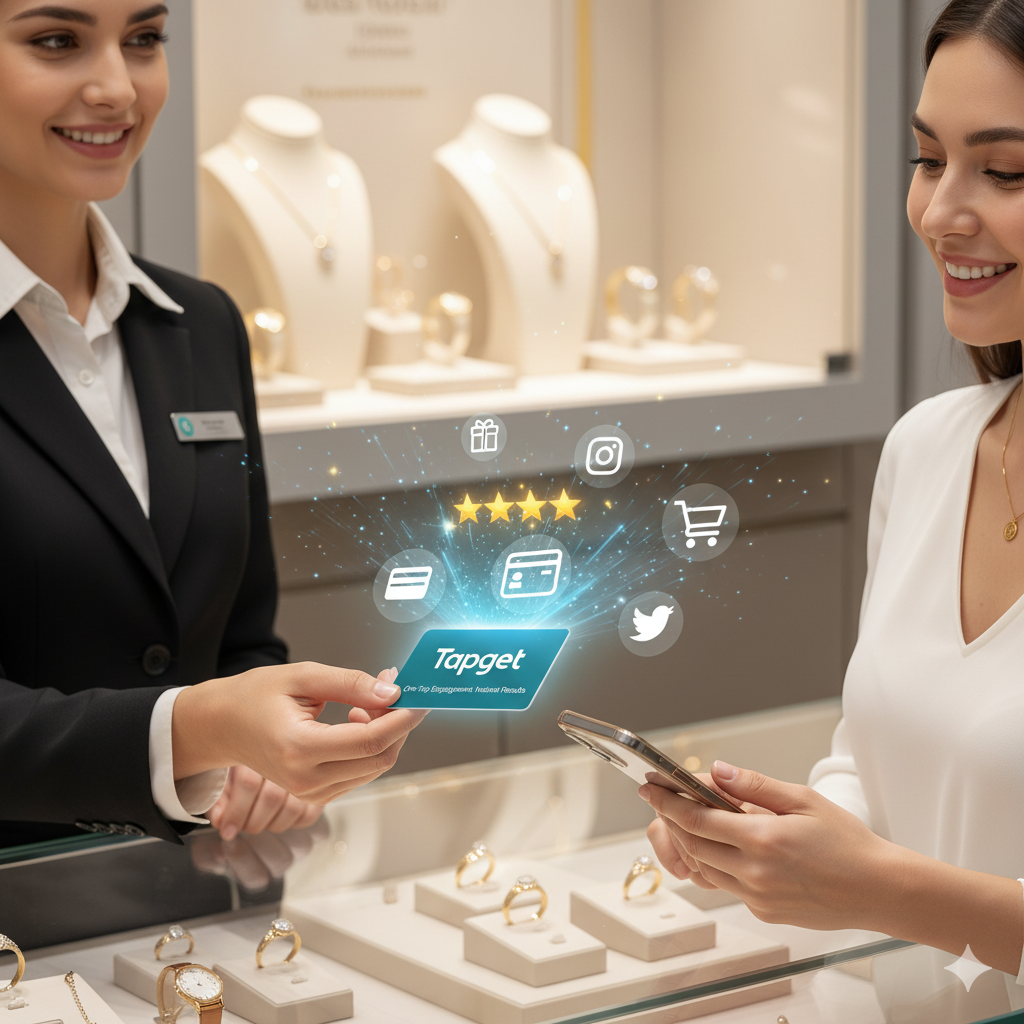 Drive More Reviews and Repeat Orders in Your Jewelry Store with Tapget NFC + AI