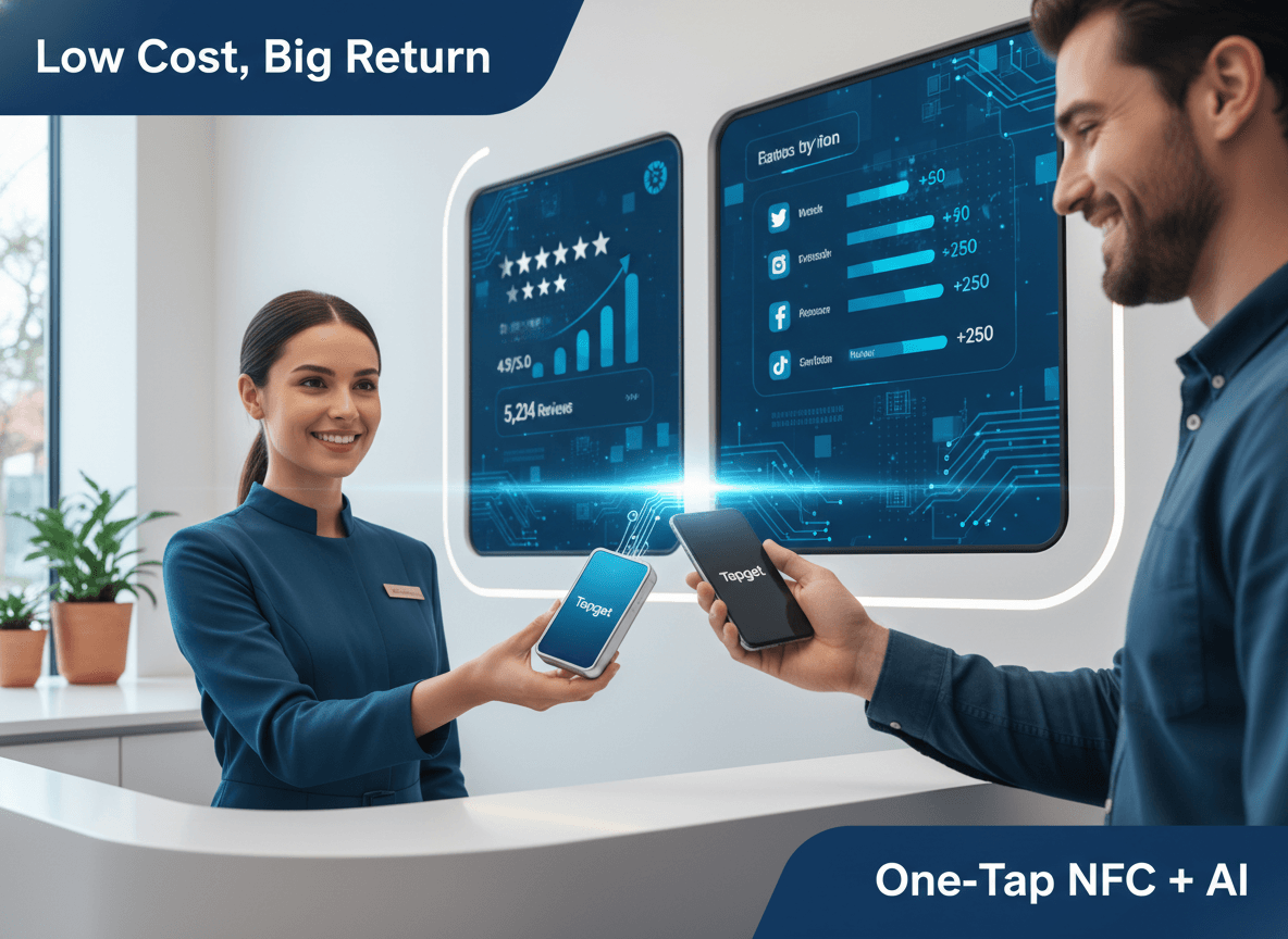 Low Cost, Big Return: How Tapget Drives Reviews & Orders With NFC + AI