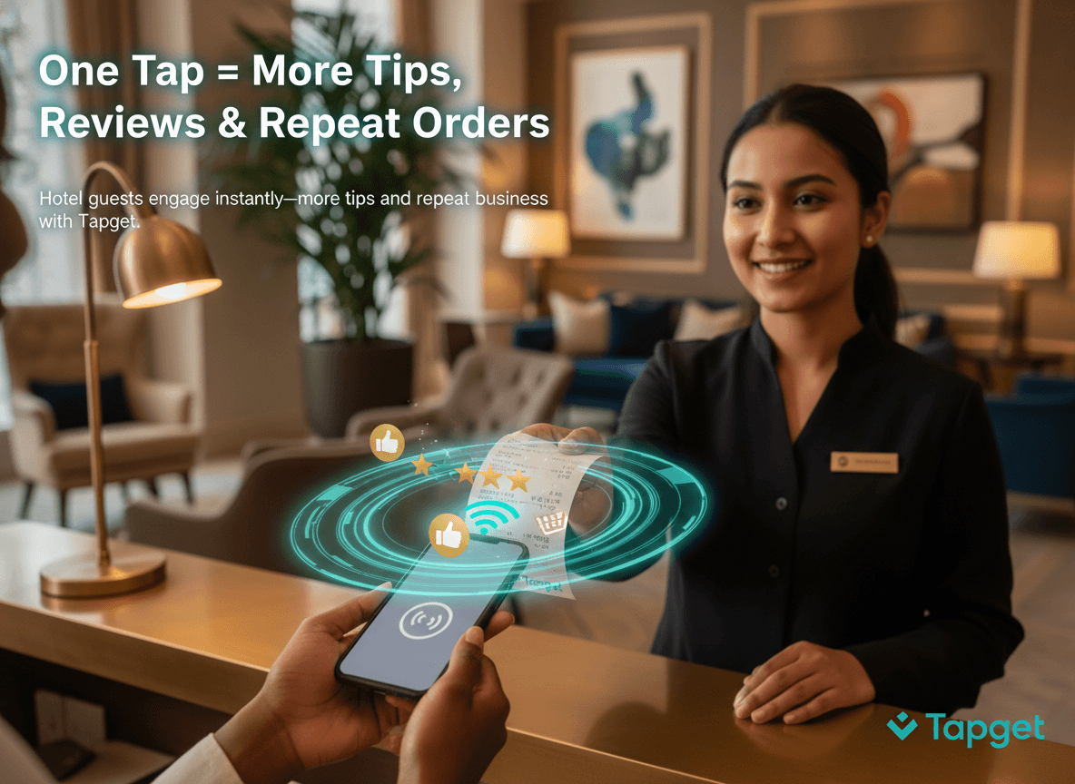 How Tapget Shortens the Conversion Path for Hotels: More Tips, Reviews & Orders with One Tap