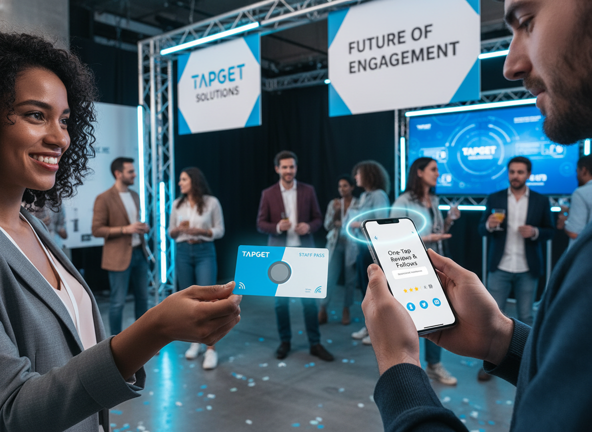 Staff Badge & Gift Cards Supercharged: NFC + AI Marketing with Tapget