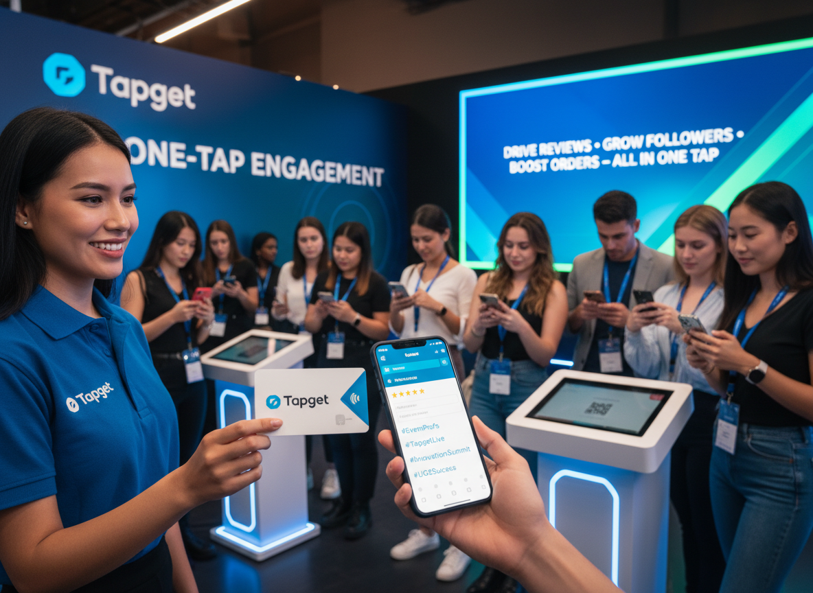 NFC-Powered UGC Creation & Hashtag Strategy for Event Planners with Tapget