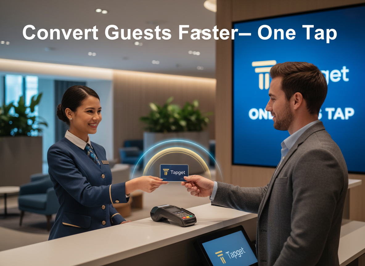 Accelerate Hotel Conversions with Tapget’s One-Tap NFC + AI Tool