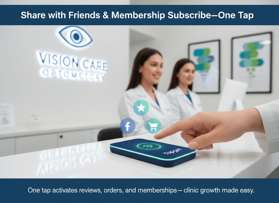 Share with Friends & Membership Subscribe: Accelerate Optometry Clinic Growth in One Tap