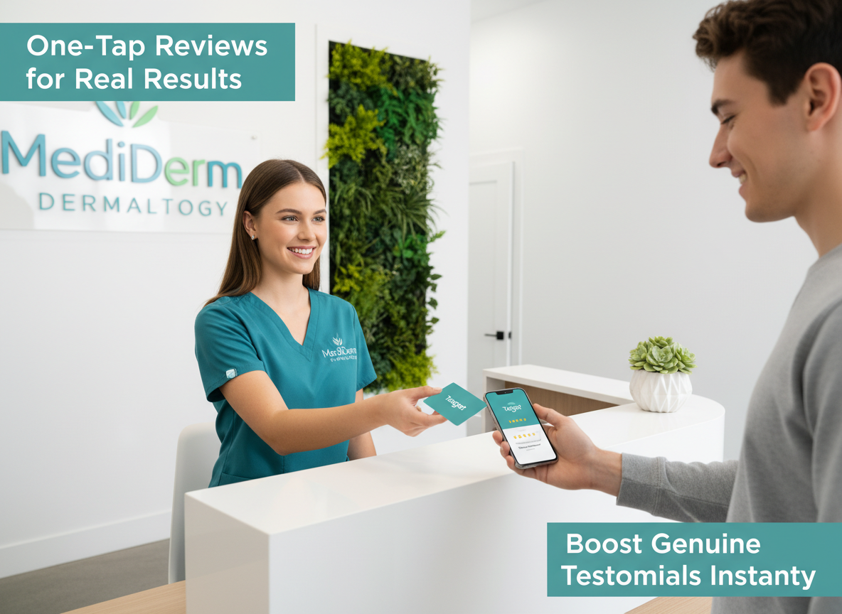 One-Tap Reviews & Star Rating Optimization for Dermatology Clinics with Tapget