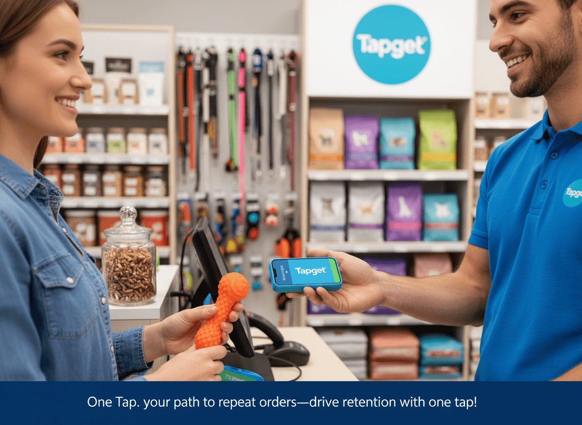 Drive Repeat Purchase Uplift for Pet Stores with Tapget NFC + AI