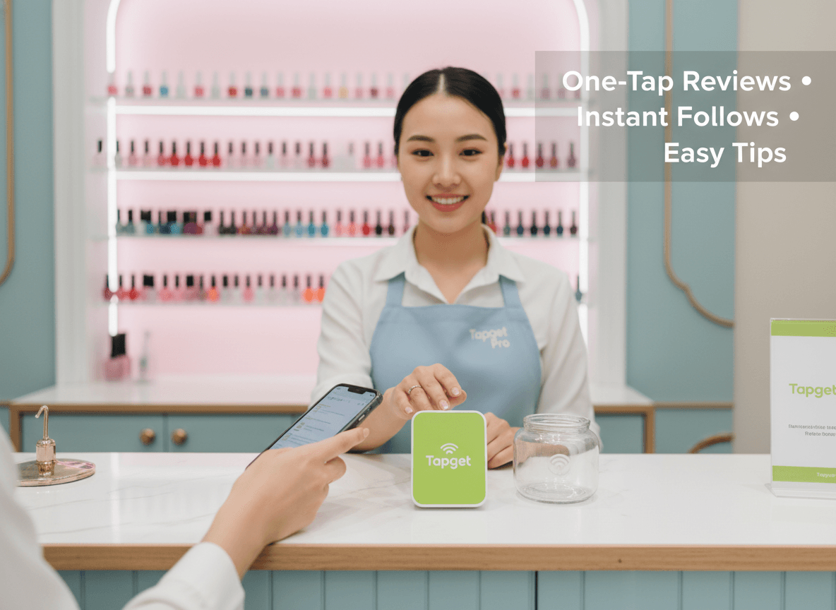 Membership Subscribe & Staff Tipping: Drive Nail Salon Reviews with Tapget
