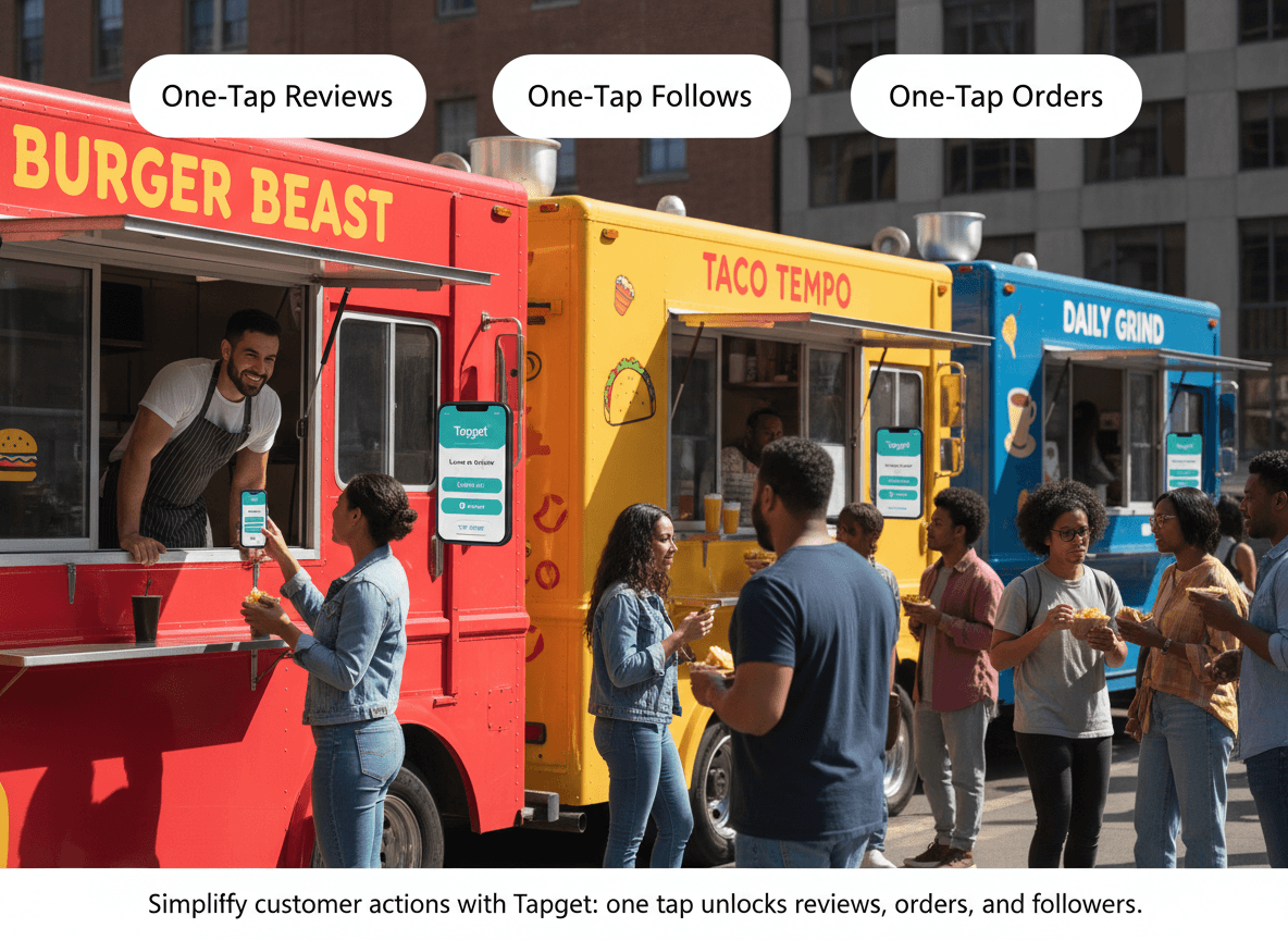 3-Step Setup: How Tapget’s NFC + AI Drives Food Truck Growth