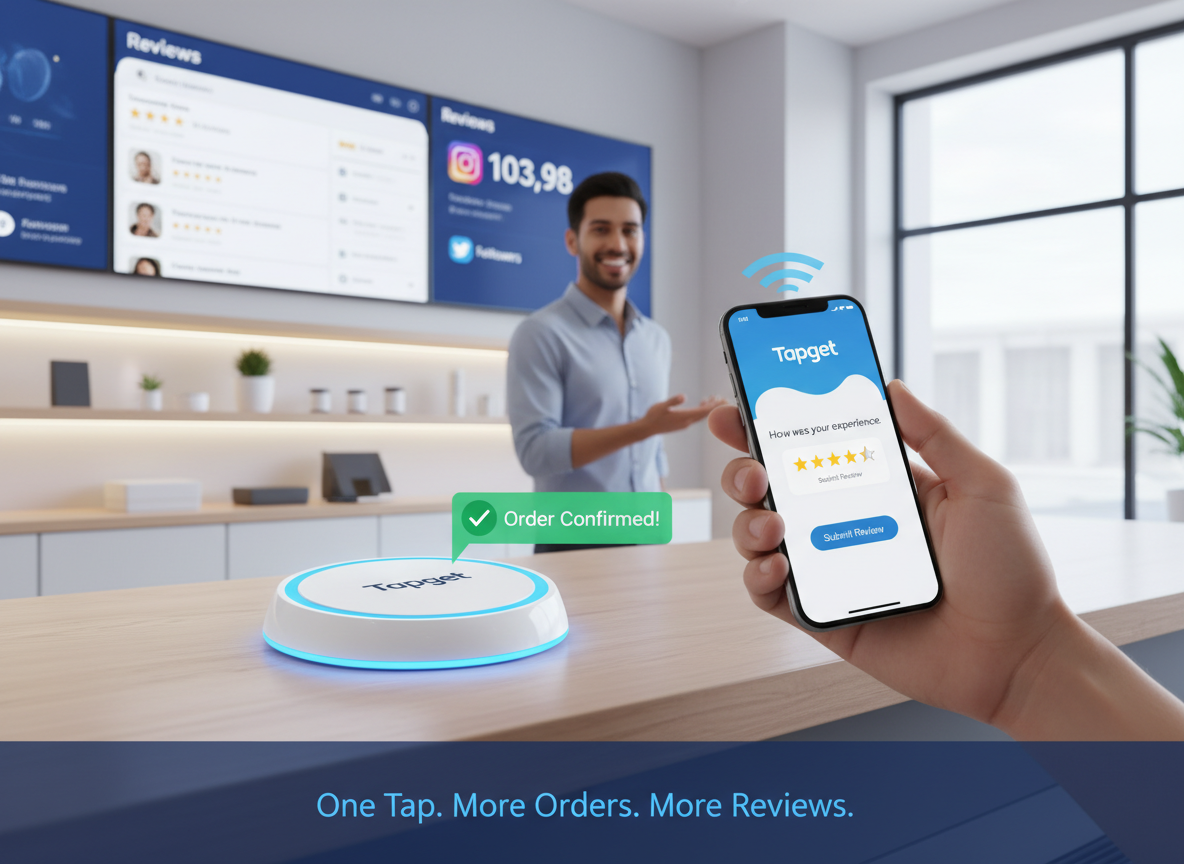 Streamlined Ordering & Reviews: Tapget’s One-Tap NFC + AI Tool