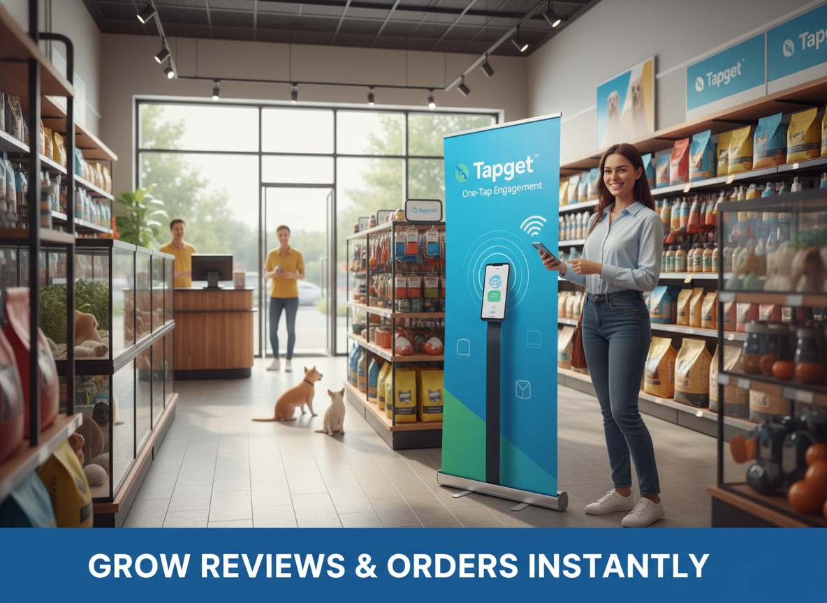 Tapget for Pet Stores: ROI Growth with NFC + AI Marketing