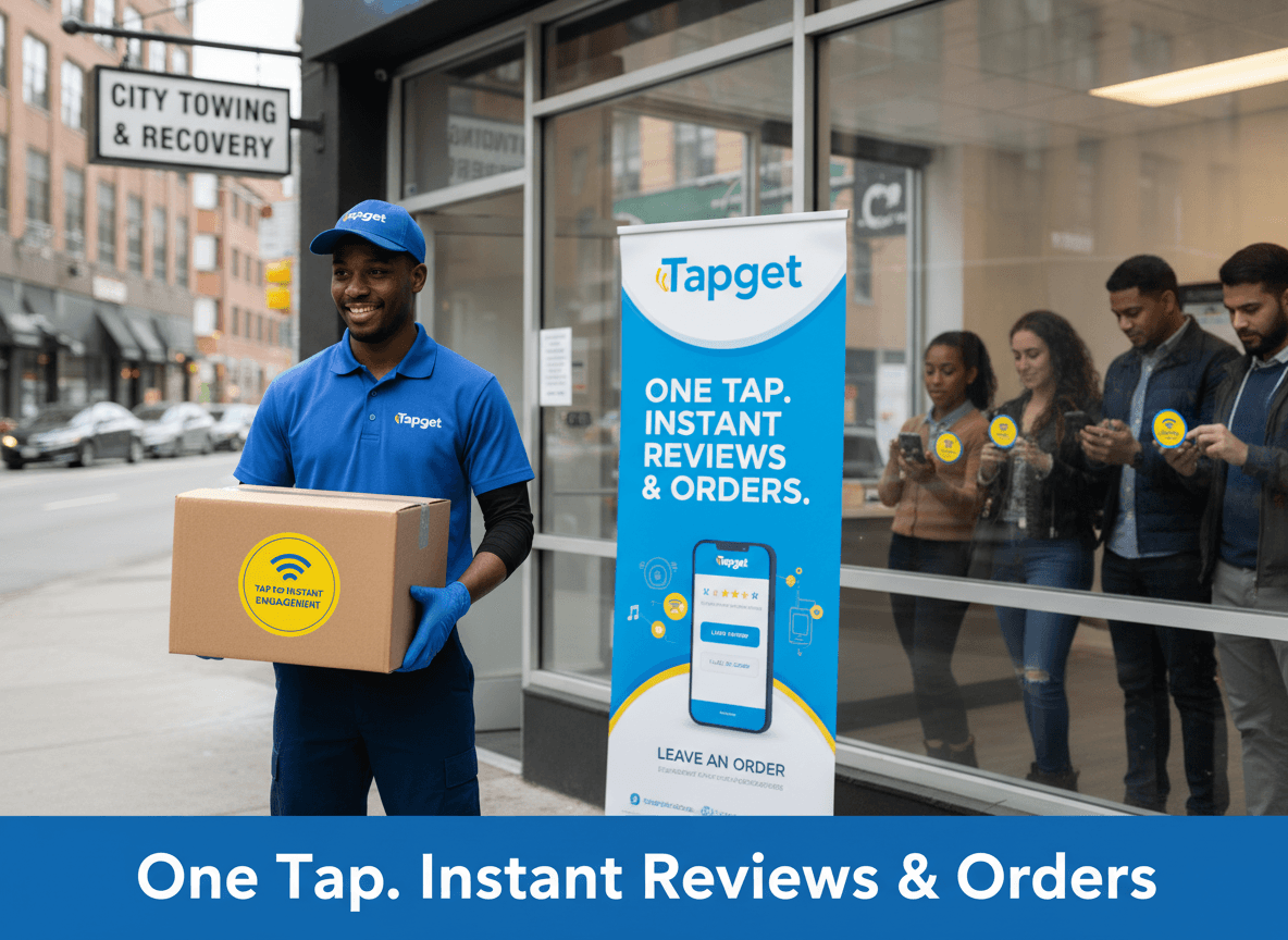 How Tapget Boosts Reviews, Social Follows & Orders via NFC Delivery Packaging
