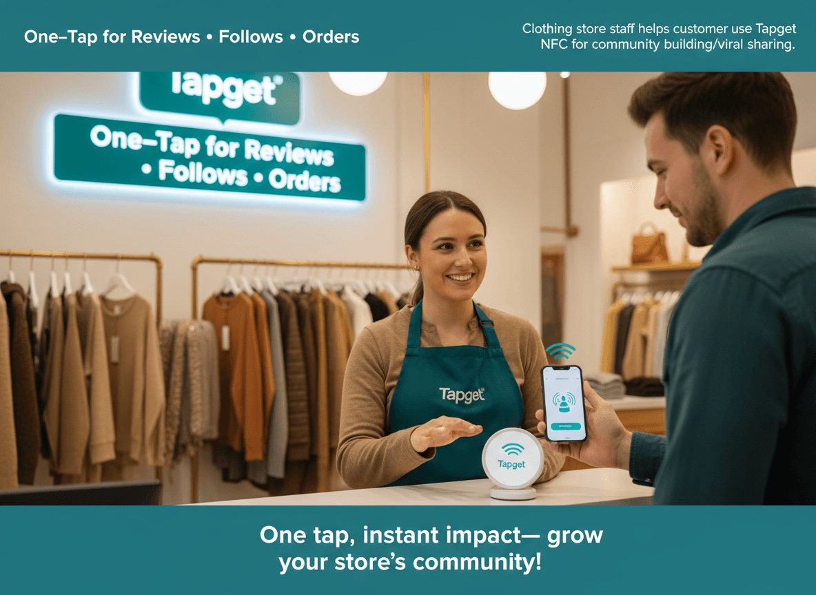 Boost Community Building & Viral Sharing in Clothing Stores with Tapget