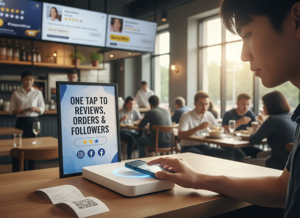 Boost Restaurant Receipt Upsell & Poster Interactions With Tapget