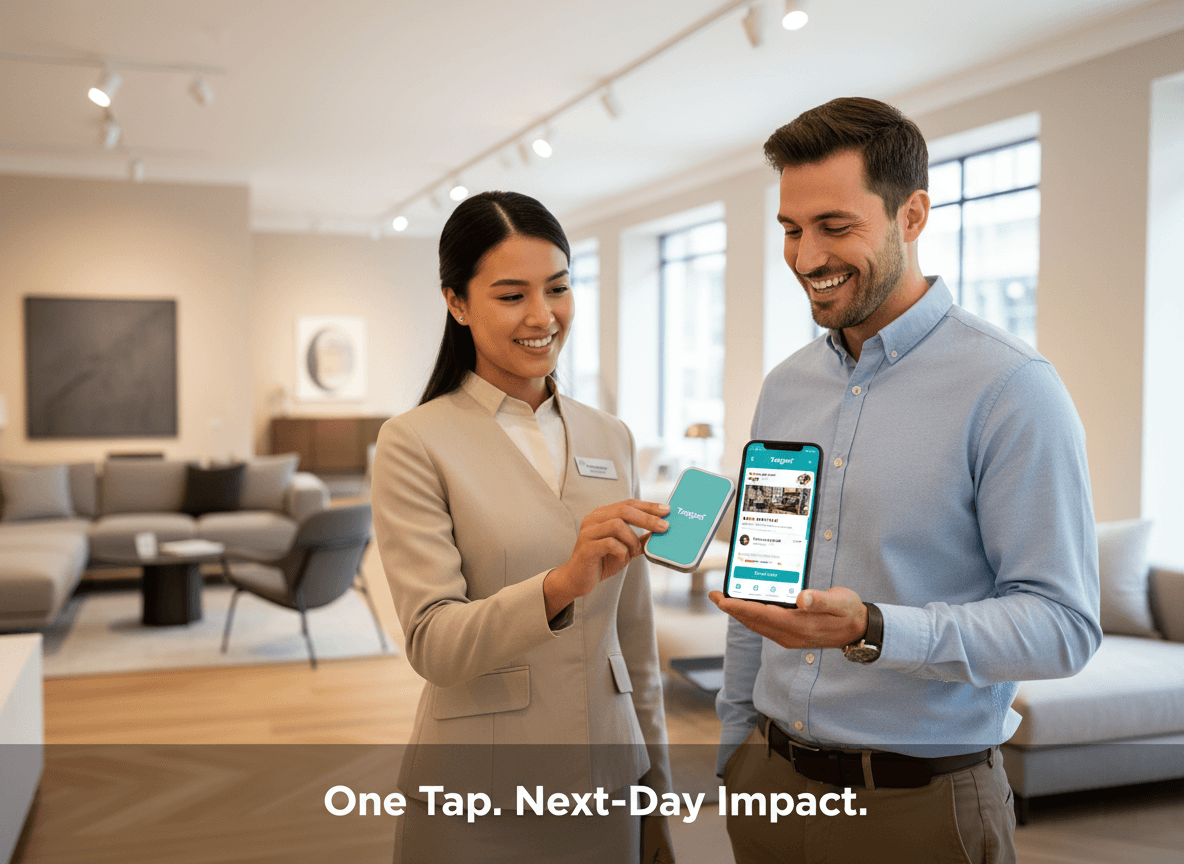 Customized Page, Next-Day Impact: How Tapget Drives Furniture Store Success
