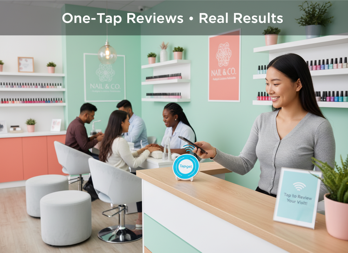 Accelerate Reputation Management for Nail Salons with Tapget NFC + AI