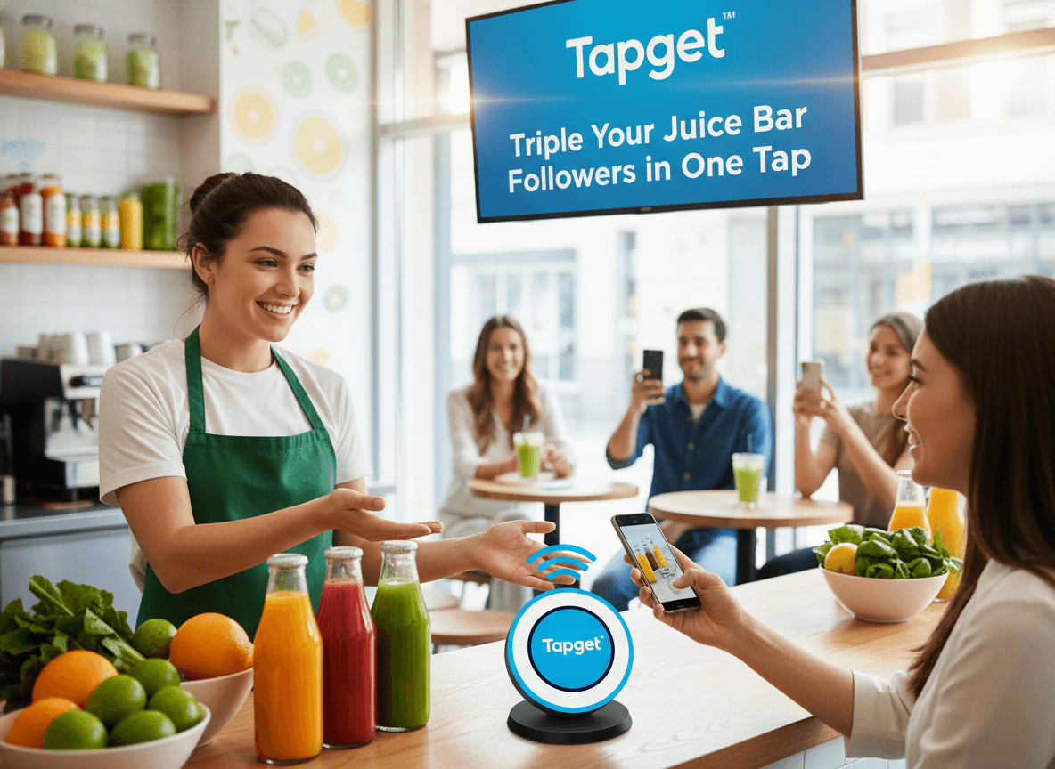Boost 3x Follower Growth for Juice Bars With NFC + AI Activation