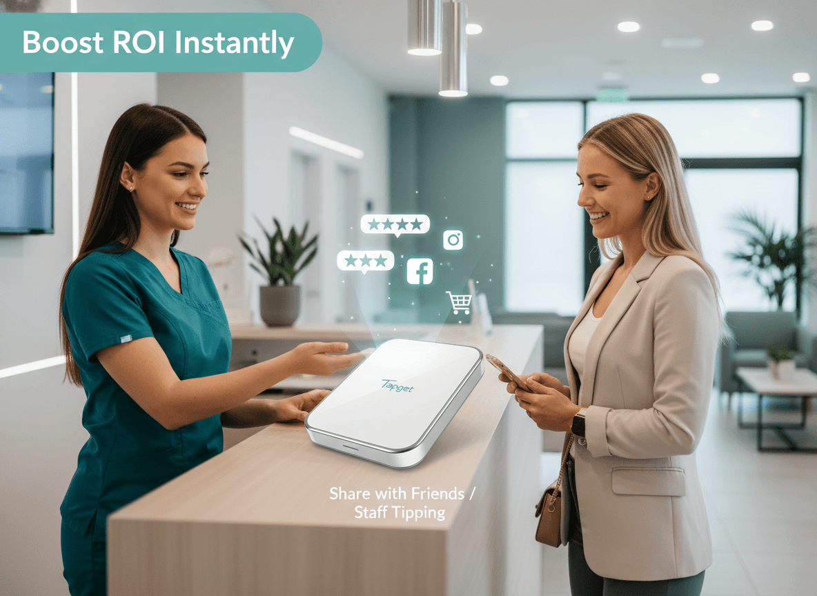 Share with Friends & Staff Tipping: Tapget’s NFC+AI Drives Medical Spa Growth