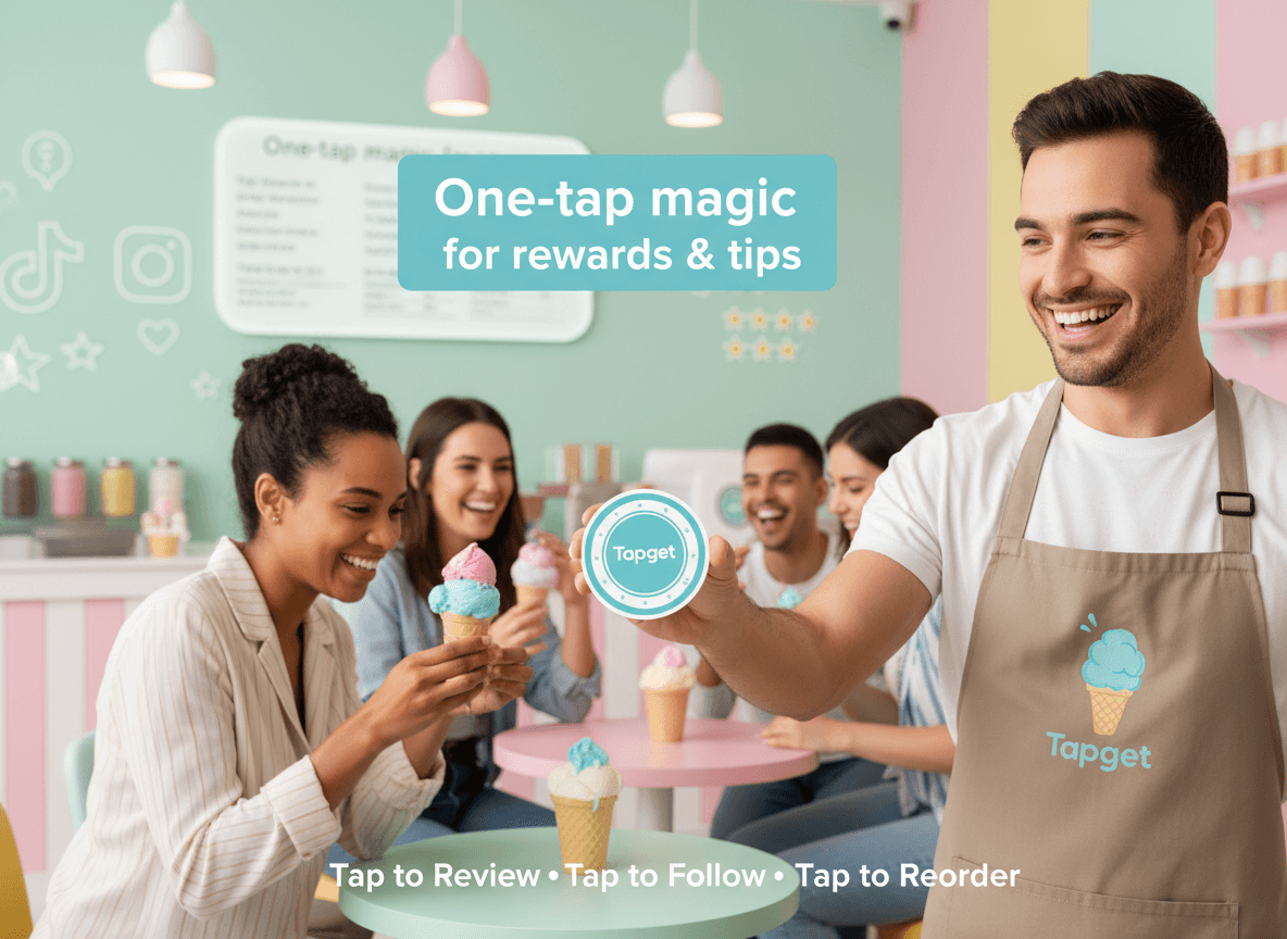 Hashtag Strategy & Viral Sharing: Tapget for Ice Cream Shops