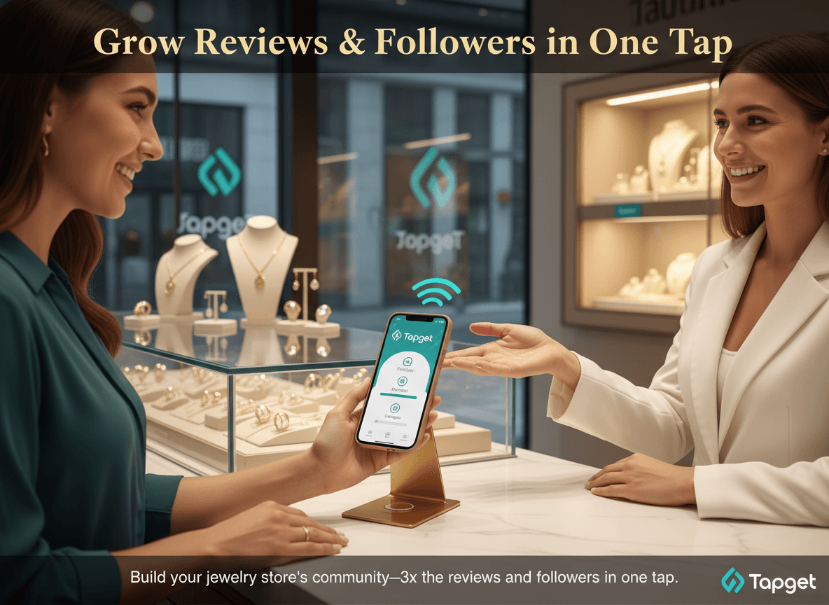 Drive 3x Follower Growth and Reviews for Jewelry Stores with Tapget