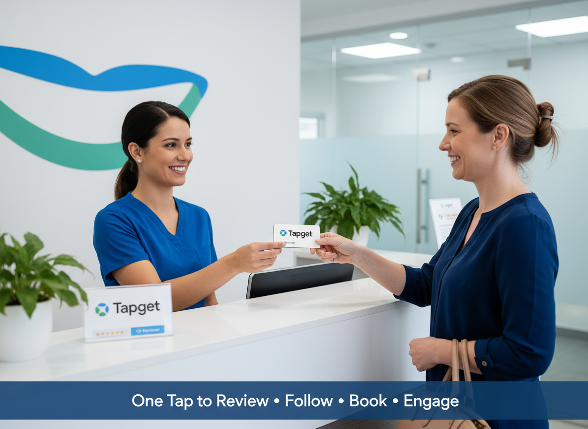 Boost Google Reviews Instantly: Tapget NFC + AI for Dental Clinics