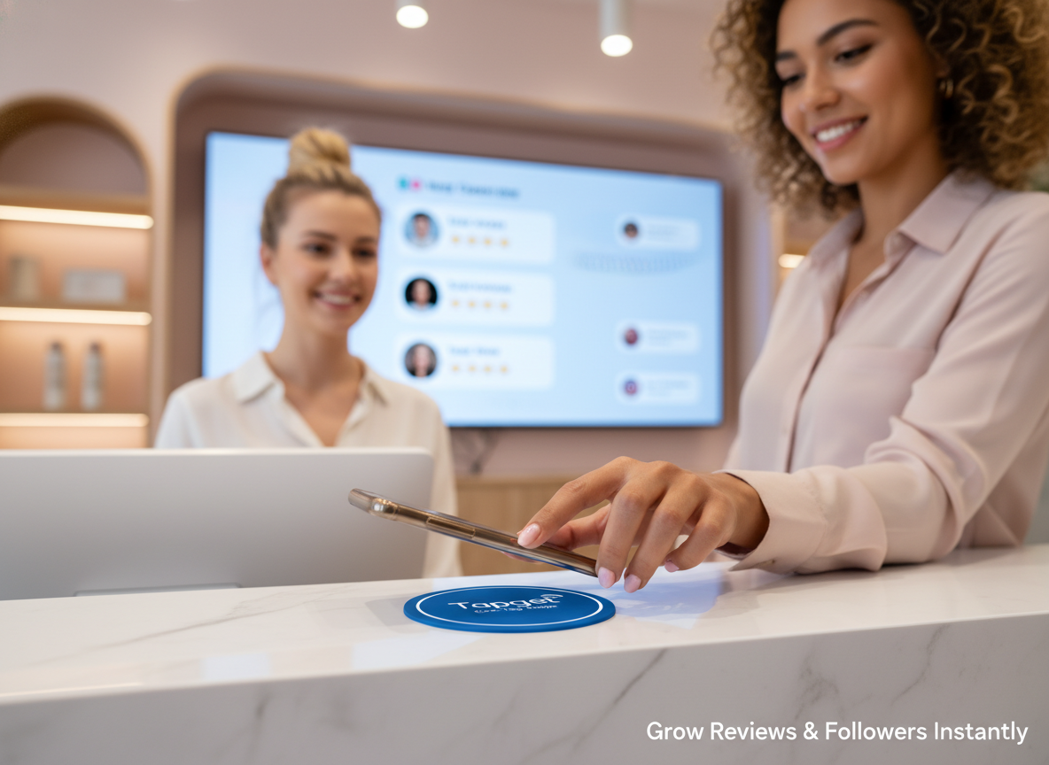 Boost Beauty Salon Campaigns with Tapget’s One-Tap NFC & AI Instagram Funnel