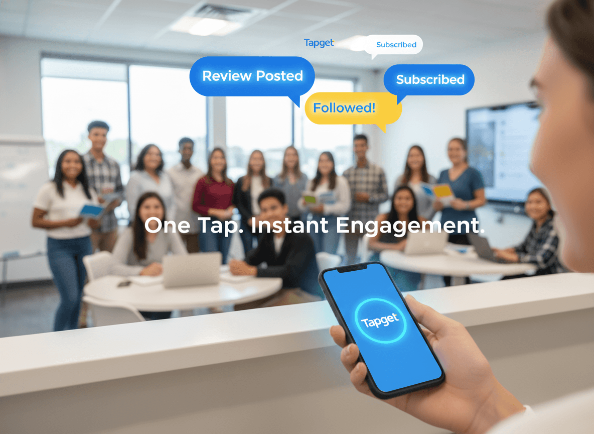 Tapget: NFC + AI Tool to Drive Reviews, Orders, and Social Follows