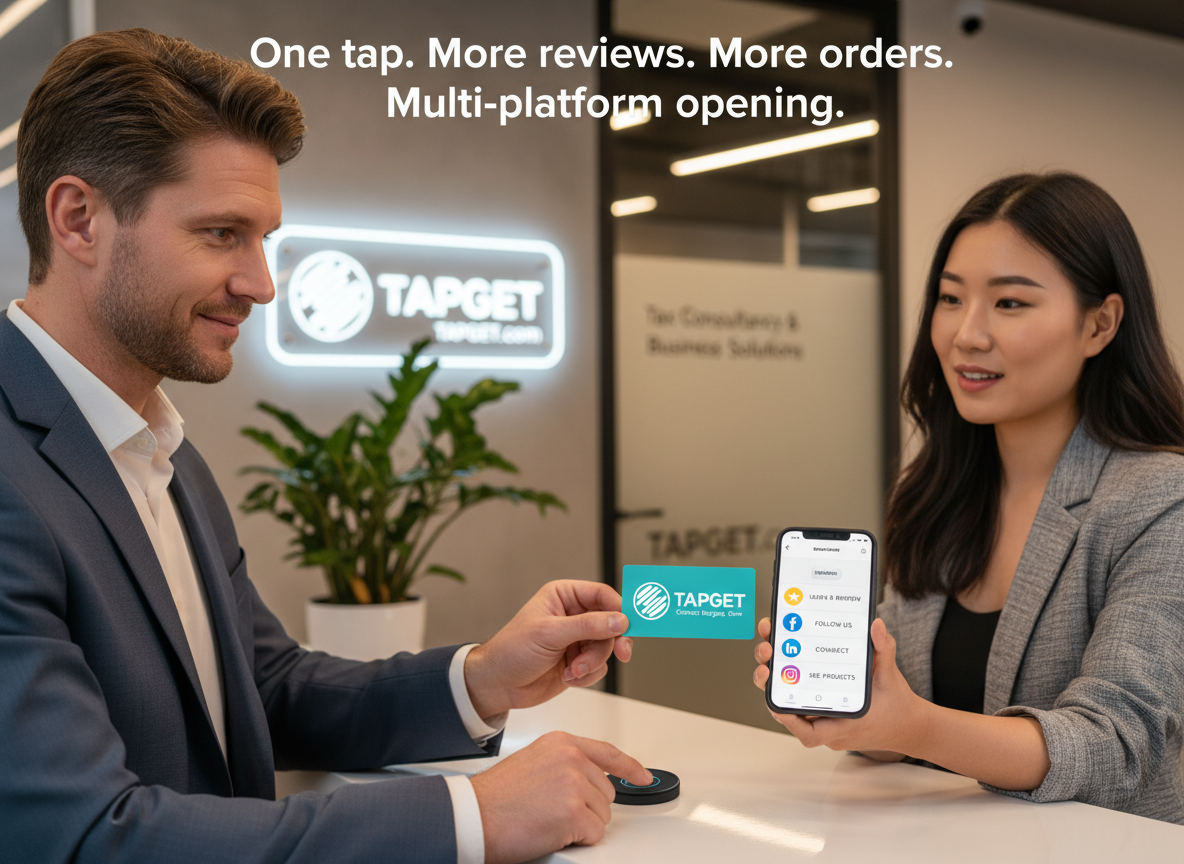 Multi-platform Opening: Drive Reviews & Orders Fast with Tapget NFC + AI
