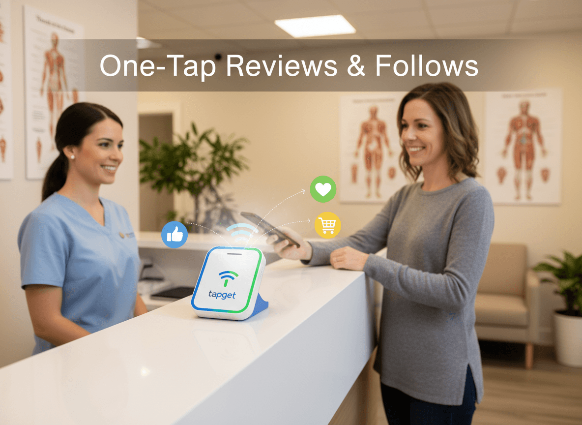 Boost Store Review Growth for Your Chiropractic Clinic with Tapget’s NFC + AI