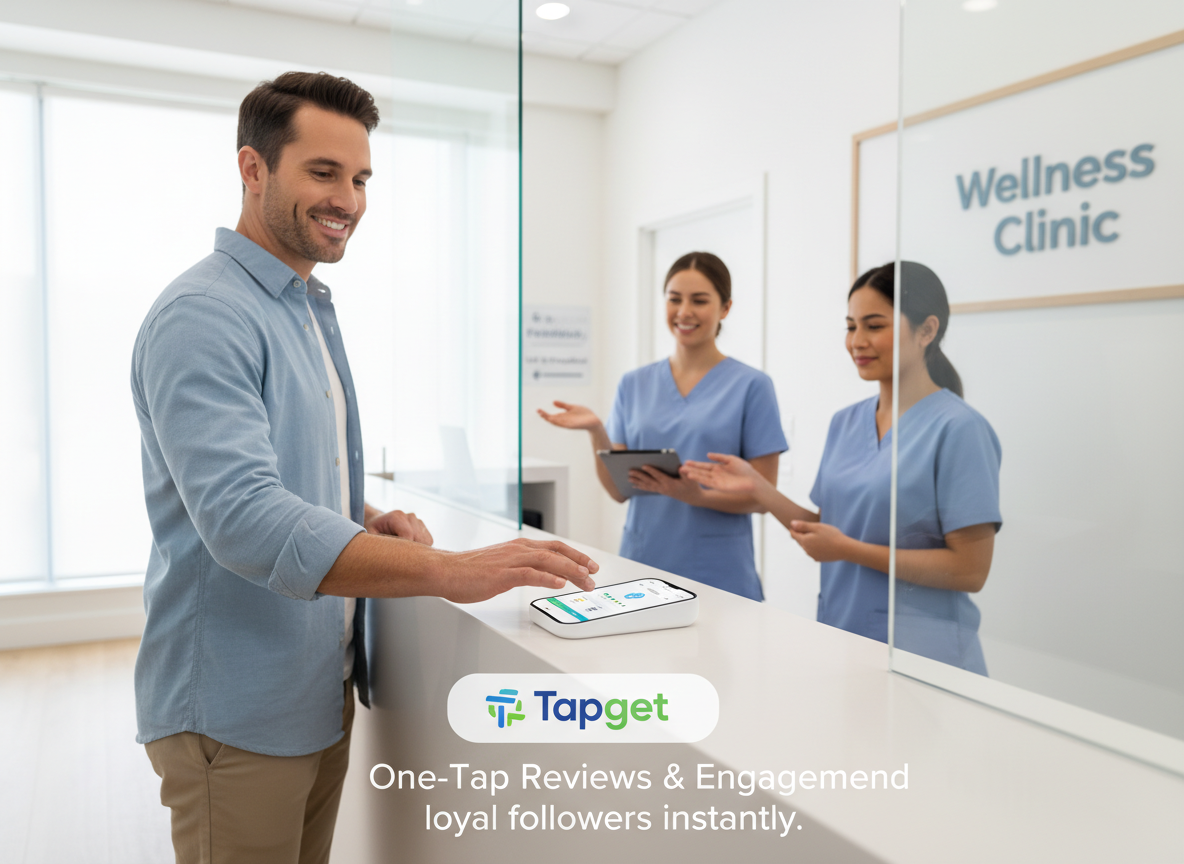 One-Tap Reputation Management for Medical Clinics: Tapget NFC + AI