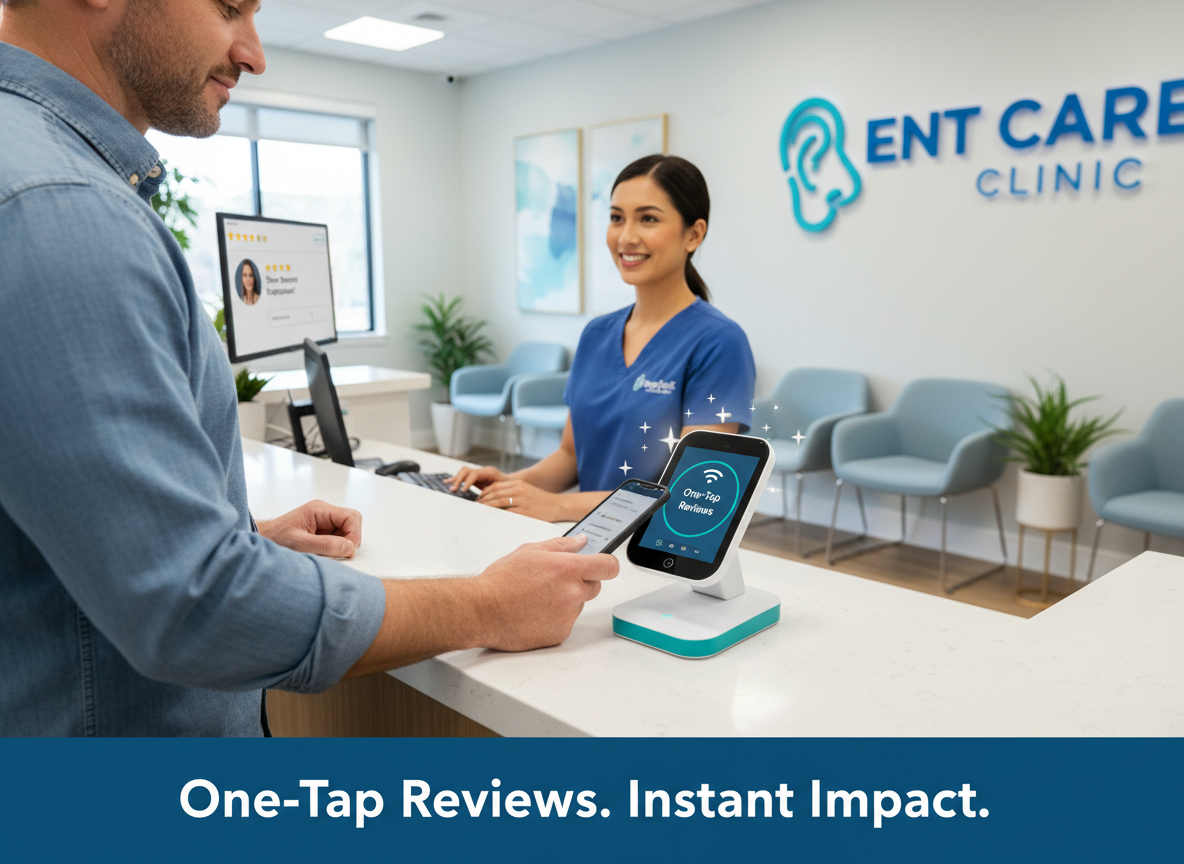 One-Tap Reviews & Reputation Management for ENT Clinics with Tapget