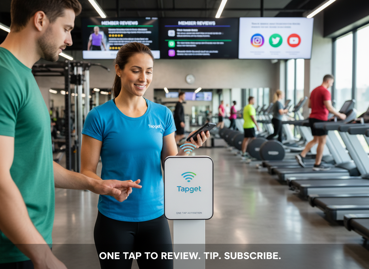 Boost Fitness Center Engagement with Tapget’s NFC + AI Tool