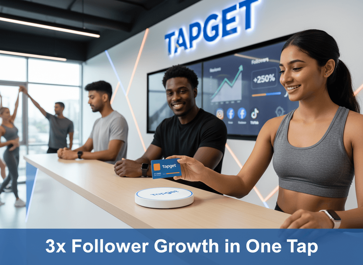 Triple Your Followers with Tapget: NFC + AI for Gyms