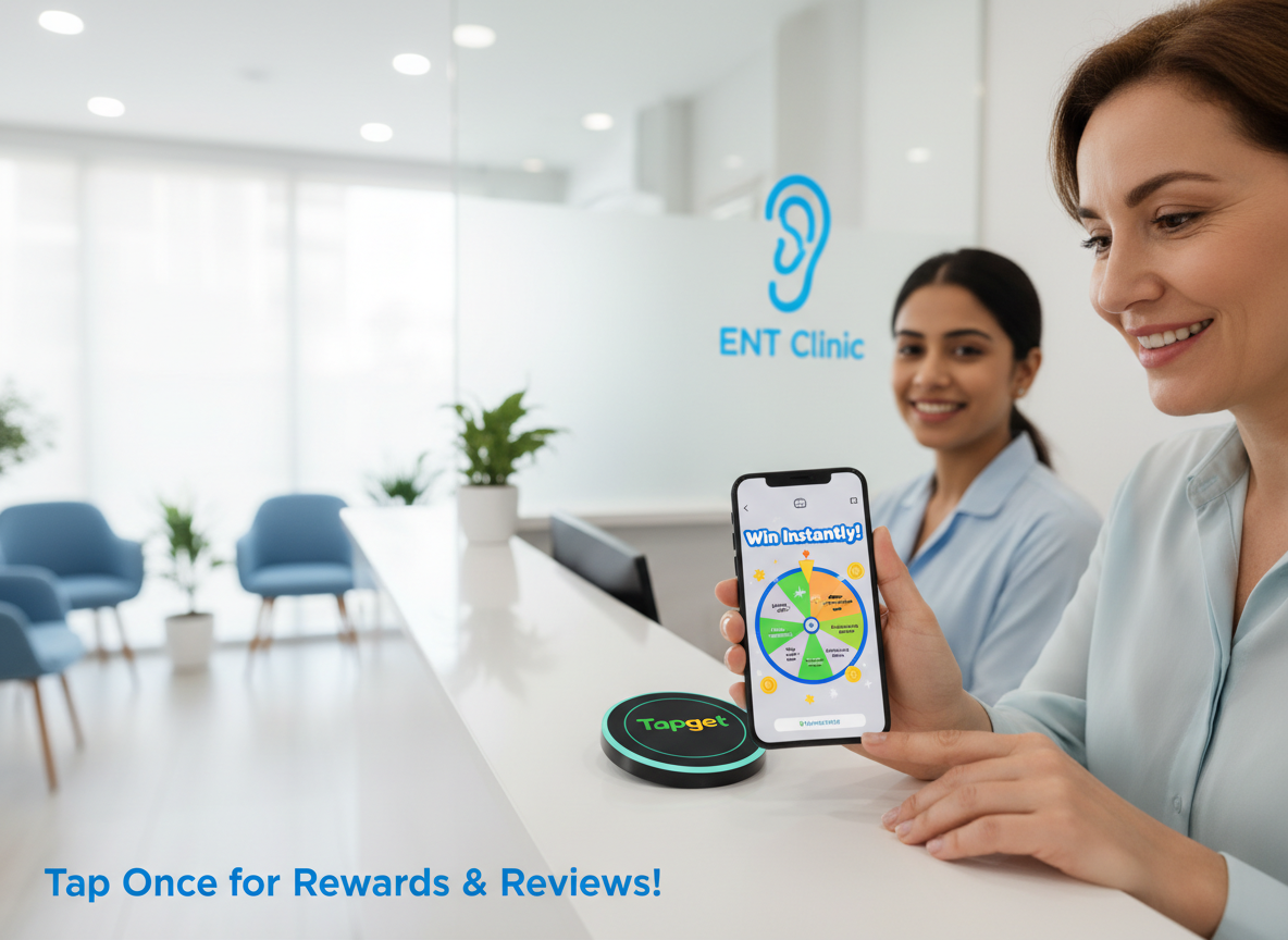 Increase ENT Clinic ROI: Tapget’s One-Tap Review & Lucky Draw