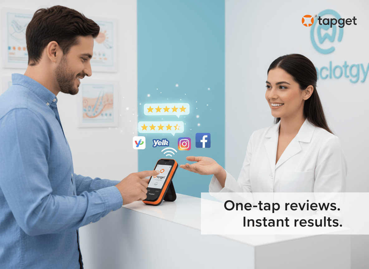 How to Boost Google Reviews & Star Ratings for Dermatology Clinics with Tapget