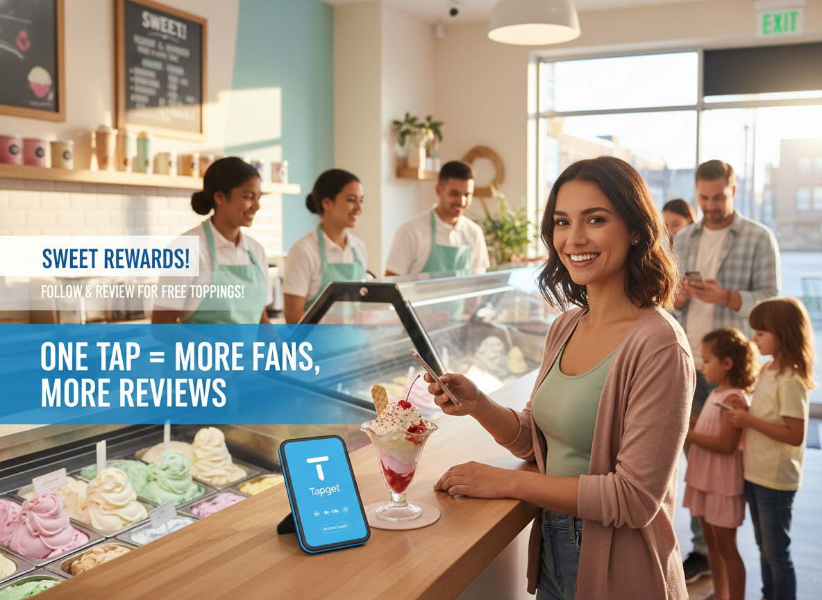 Off-hours Exposure & 3x Follower Growth: How Ice Cream Shops Win with Tapget