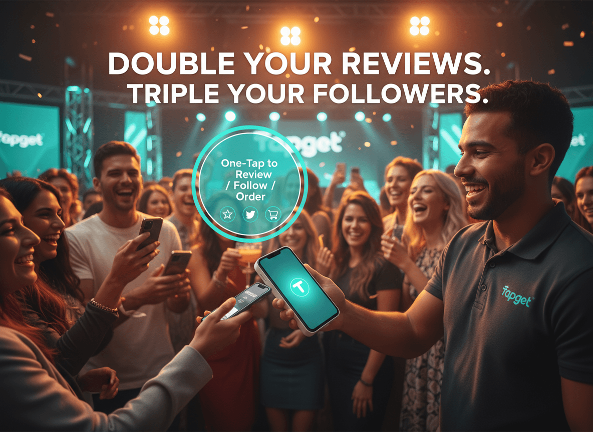 Tapget: Drive 3x Follower Growth & More Tips for Your Event Business with NFC + AI