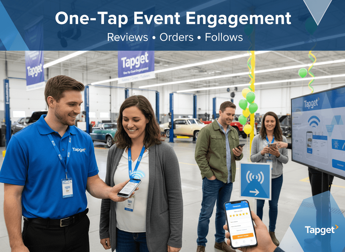 Boost Event Notifications and Participation Rate at Your Auto Repair Shop with Tapget NFC + AI