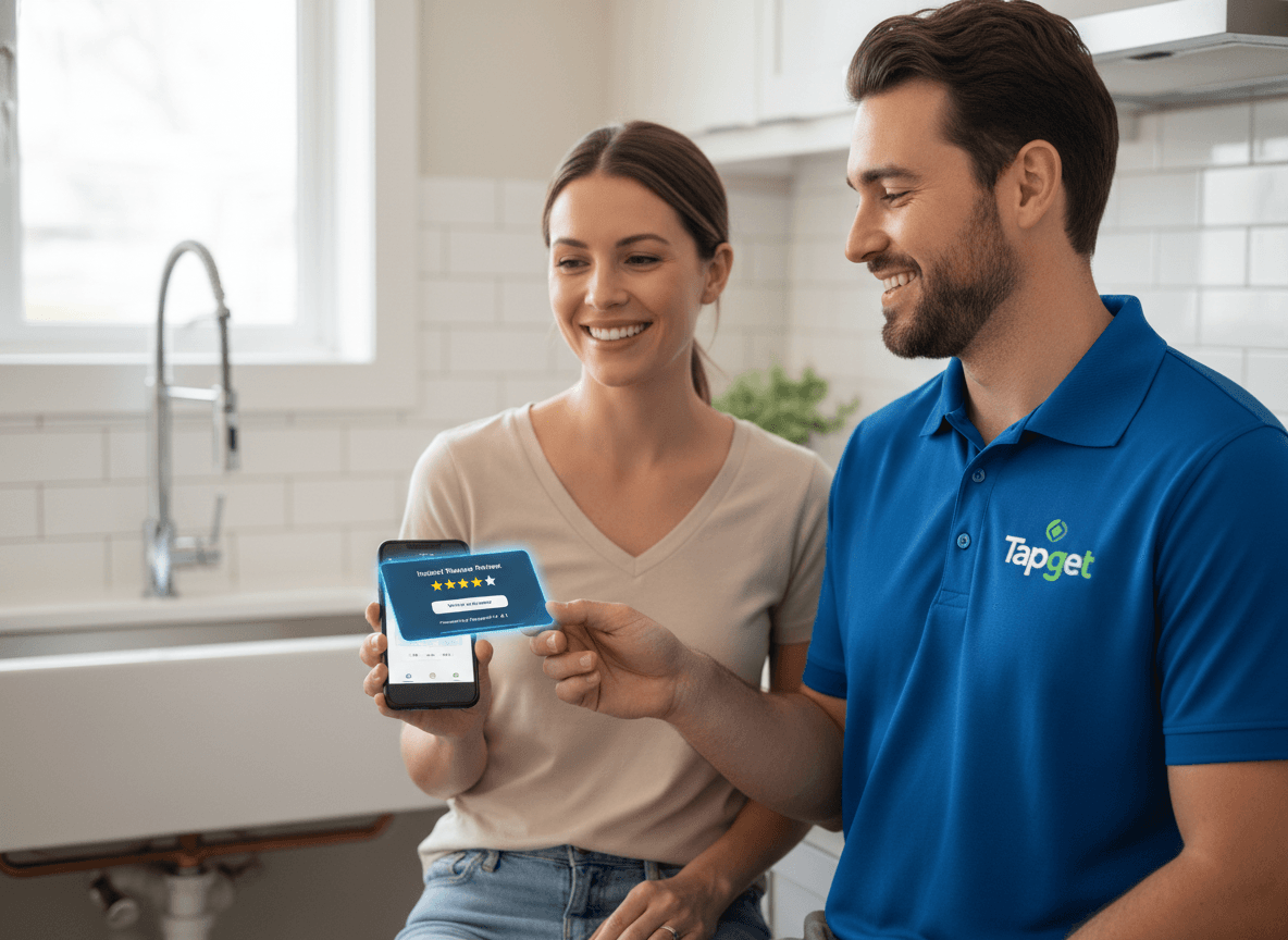 Drive More Plumbing Reviews & Orders: Tapget NFC + AI Guide