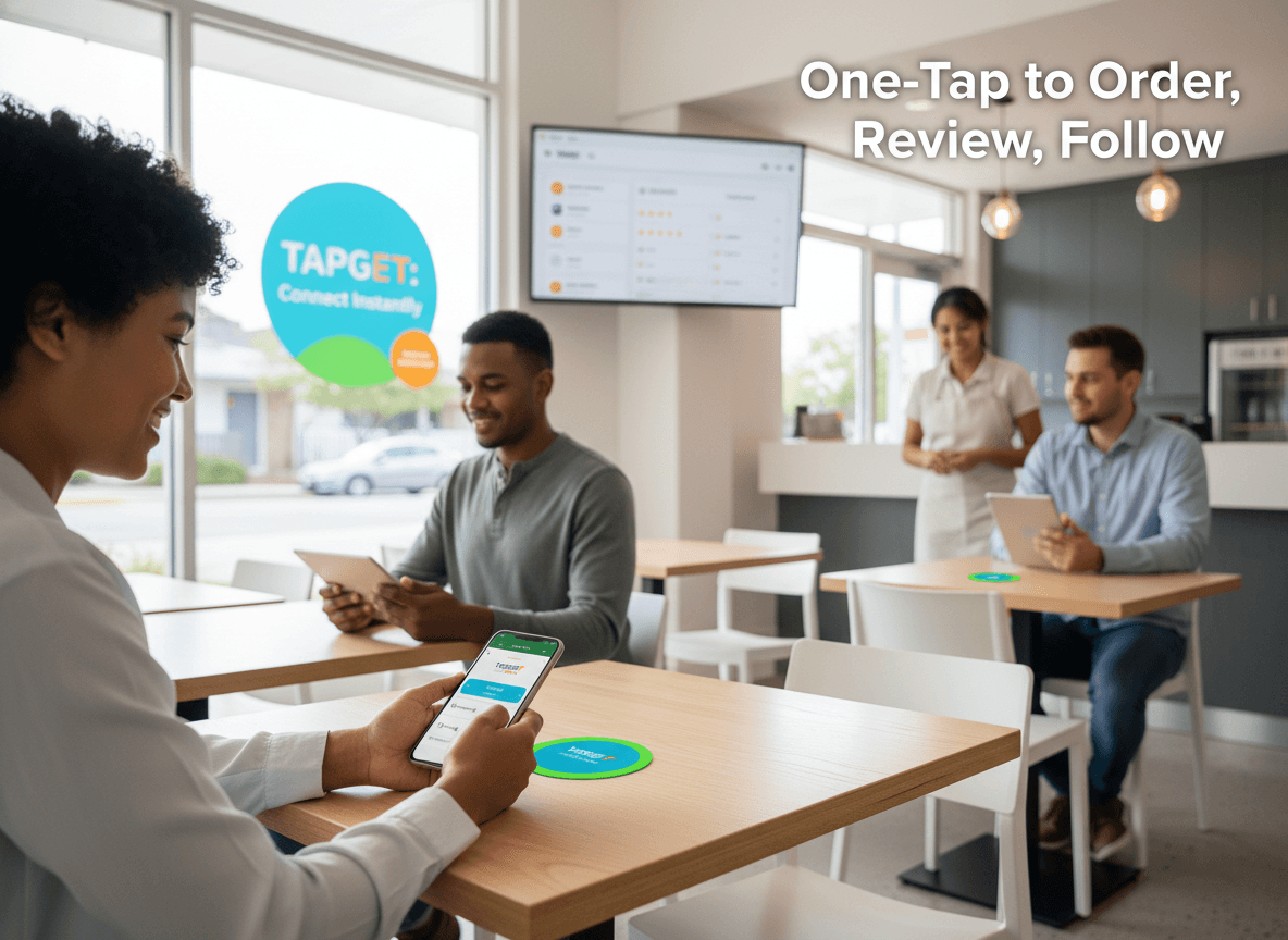 Tapget: One-Tap NFC+AI for Window Displays and Dining Table Ordering