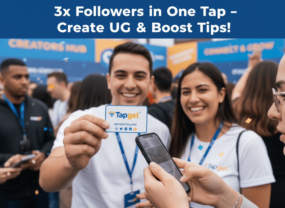 Social Follow Card: 3x Follower Growth at Pop-Ups With Tapget
