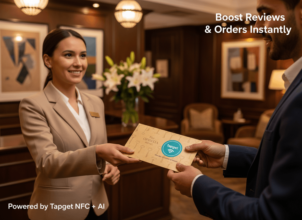 Receipt Upsell: Boost Hotel Orders & Reviews with Tapget NFC