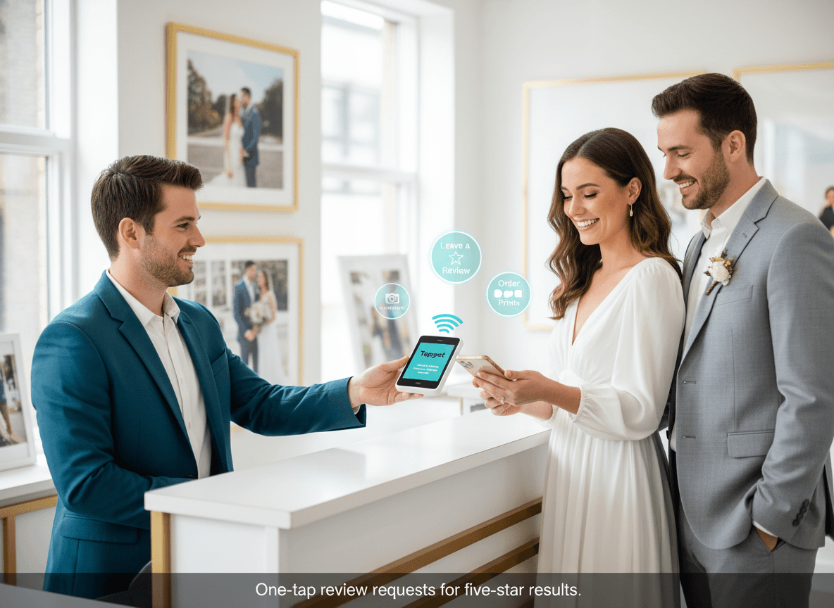 Google Reviews Boost for Wedding Photographers With Tapget