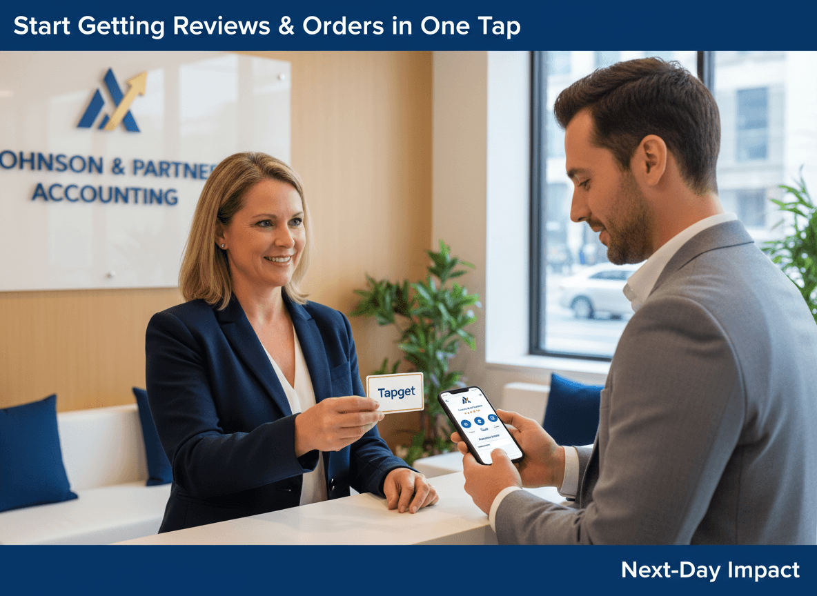 Next-Day Impact for Accounting Firms: Tapget NFC + AI Drives Reviews & ROI